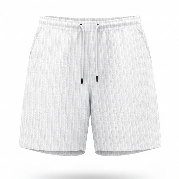 Stripe Print Shorts Summer Fashion Drawstring Sweatpants Casual Clothing for Men