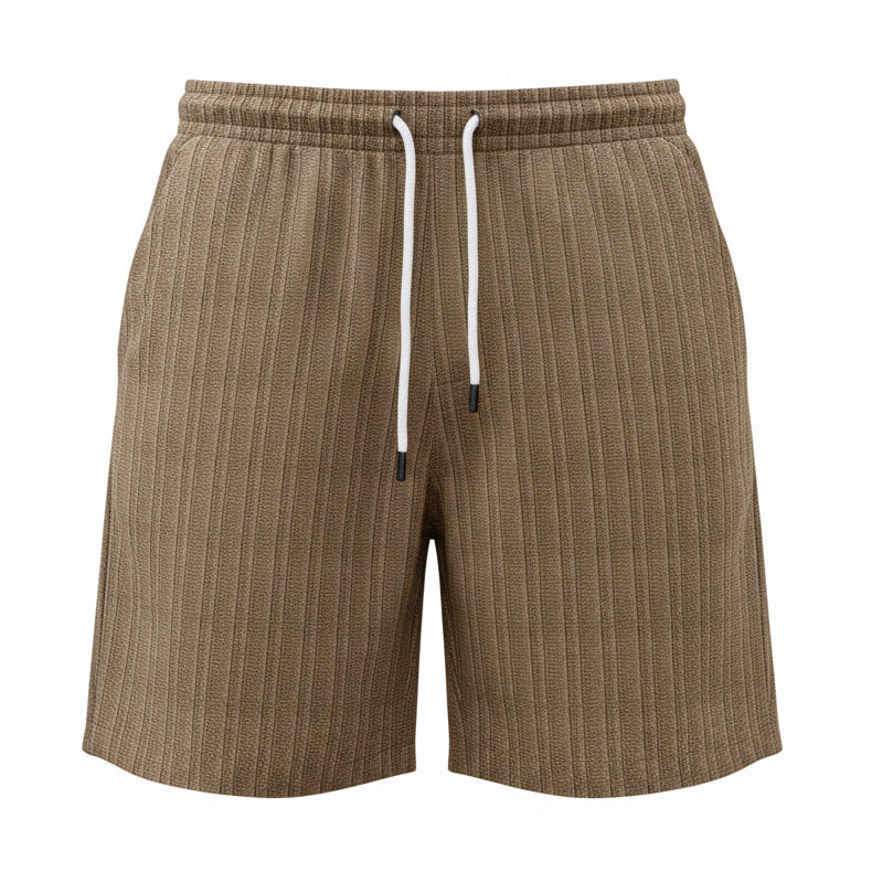 Stripe Print Shorts Summer Fashion Drawstring Sweatpants Casual Clothing for Men