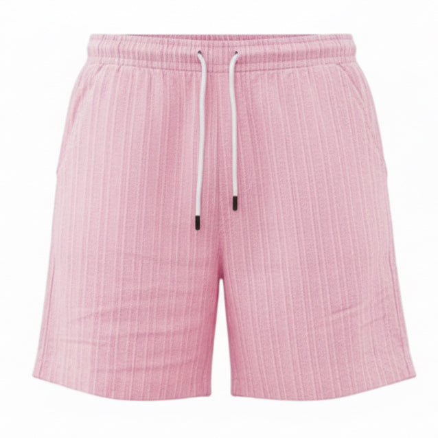 Stripe Print Shorts Summer Fashion Drawstring Sweatpants Casual Clothing for Men