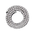 Hop Iced Out Tennis Chain Necklace 3MM 4MM 5MM Mens Necklaces 1 Row Rhinestone Choker Bling Crystal for Men Jewelry