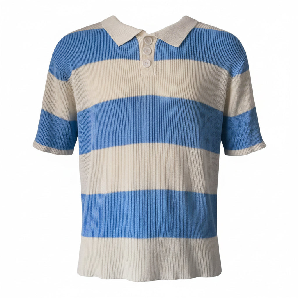 Mens Clothing Summer Fashion Lapel Sweater Short Sleeve Men Clothing Men Wears