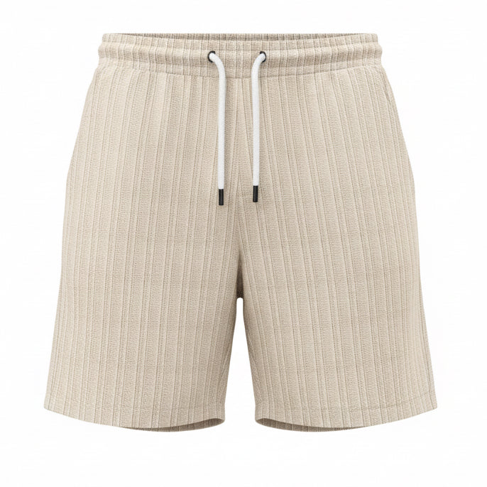 Stripe Print Shorts Summer Fashion Drawstring Sweatpants Casual Clothing for Men