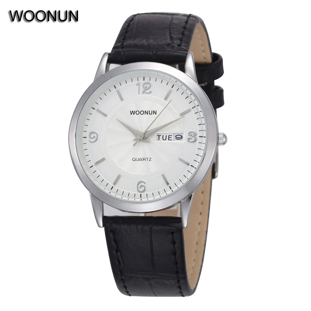 Minimalist Watch Men Mens Watches Quartz Leather Date Day Watch Thin Mens Watches Male Watches Men Wrist Watch Relogio Masculino