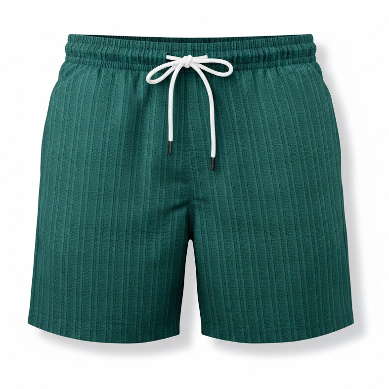 Stripe Print Shorts Summer Fashion Drawstring Sweatpants Casual Clothing for Men