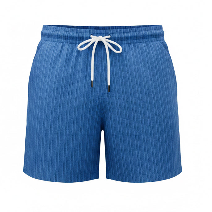 Stripe Print Shorts Summer Fashion Drawstring Sweatpants Casual Clothing for Men